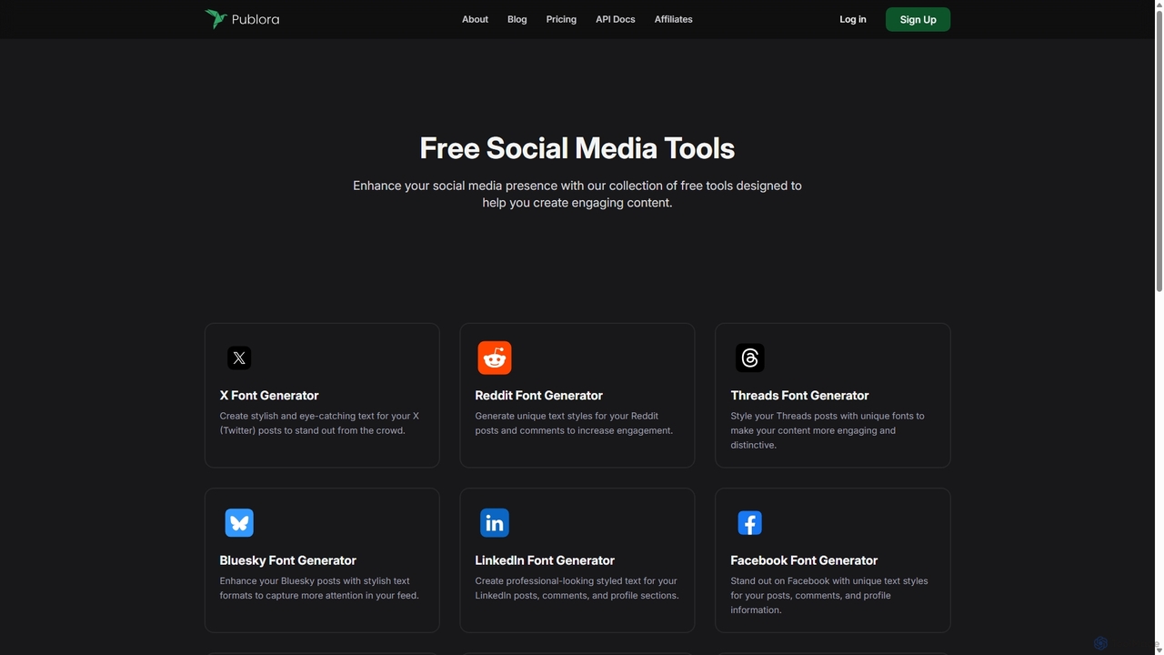 Free Social Media Tools - Publora for Publora