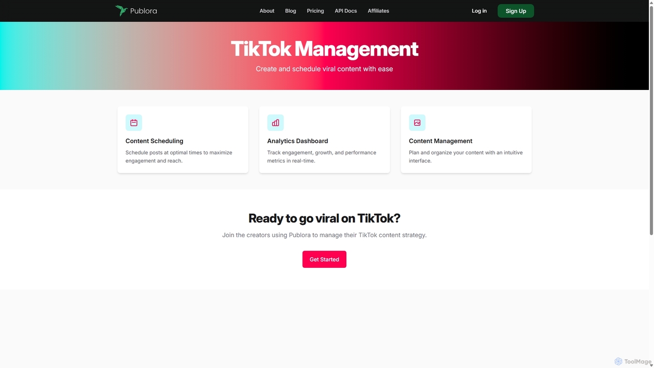 TikTok Management Platform | Schedule & Analyze Videos | Publora for Publora