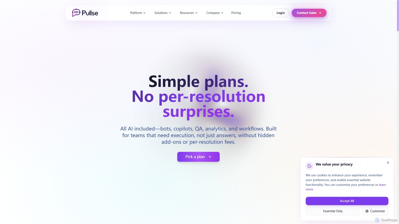 Pricing | Pullse - Transparent, Usage-Based Pricing for Pullse