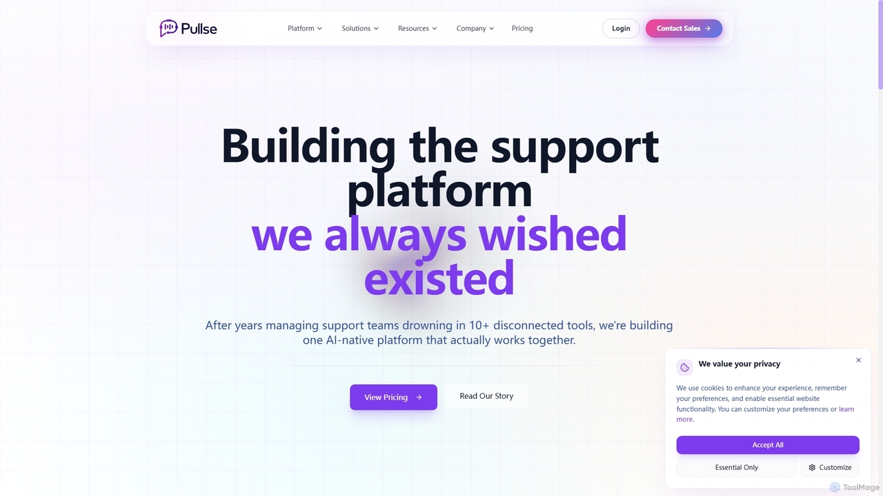 About Pullse | AI-First Customer Support Platform | Antler-Backed for Pullse