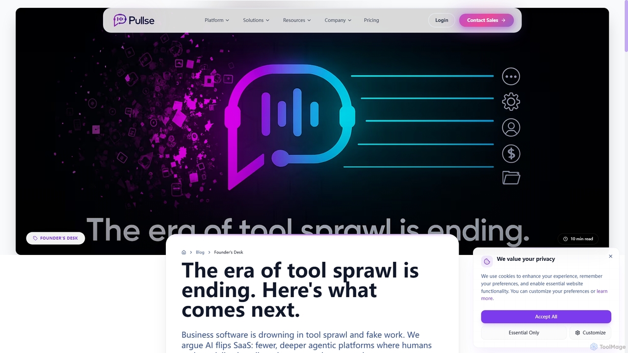 The era of tool sprawl is ending. Here's what comes next. | Pullse Blog for Pullse