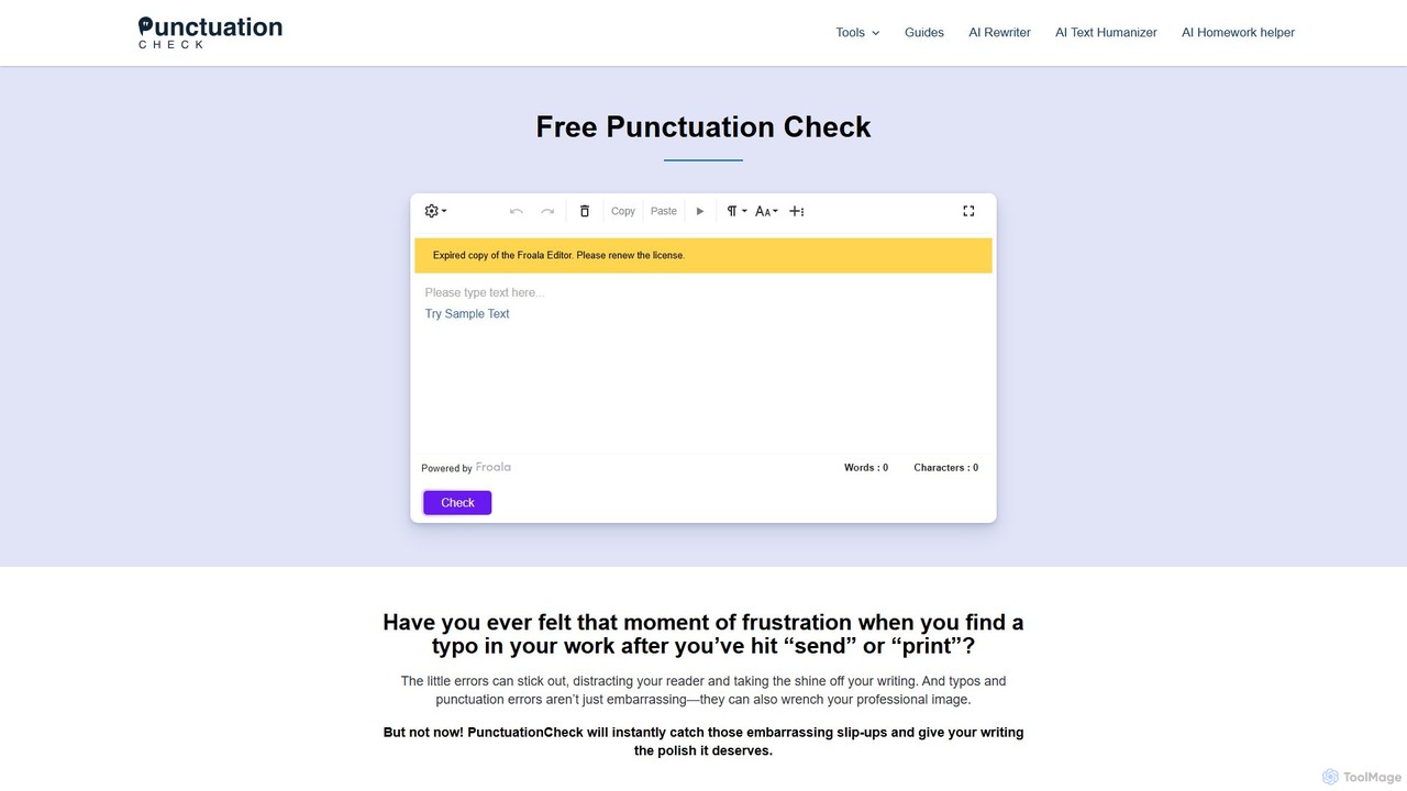 PunctuationCheck