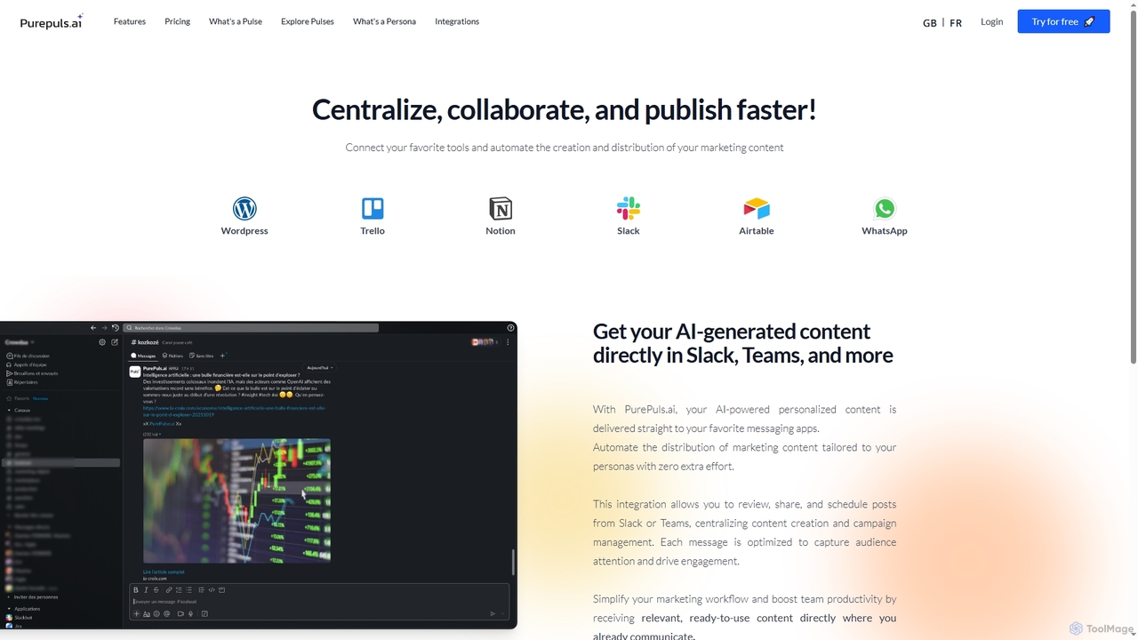 PurePuls.ai - AI Integrations: Connect your favorite tools for Purepuls