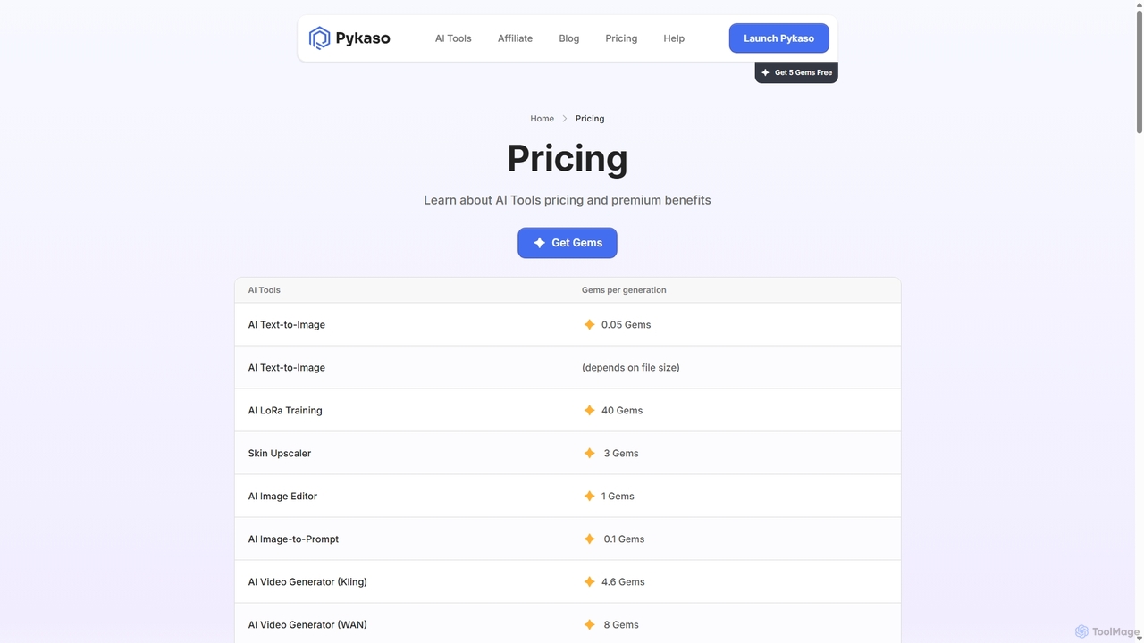 Pykaso AI | Pricing for Pykaso