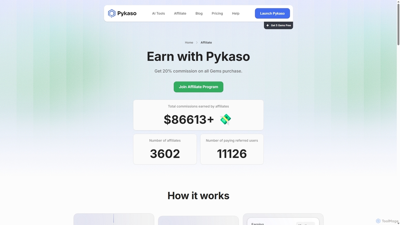 Pykaso | Earn 20% Affiliate Program for Pykaso