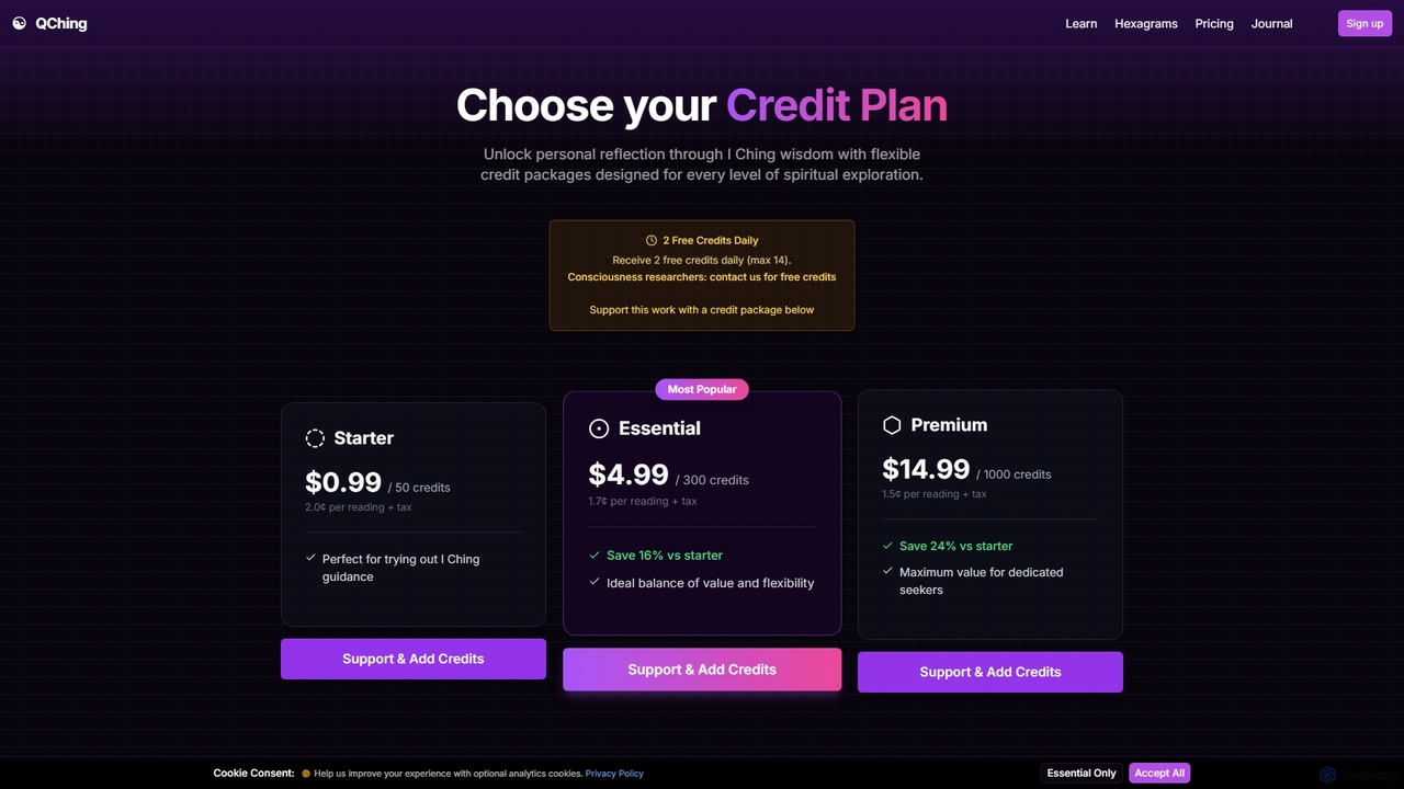 Pricing | QChing for QChing