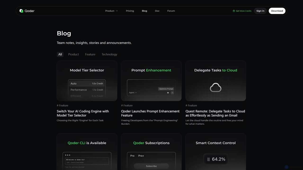 Blog | Qoder - The Agentic Coding Platform for Qoder