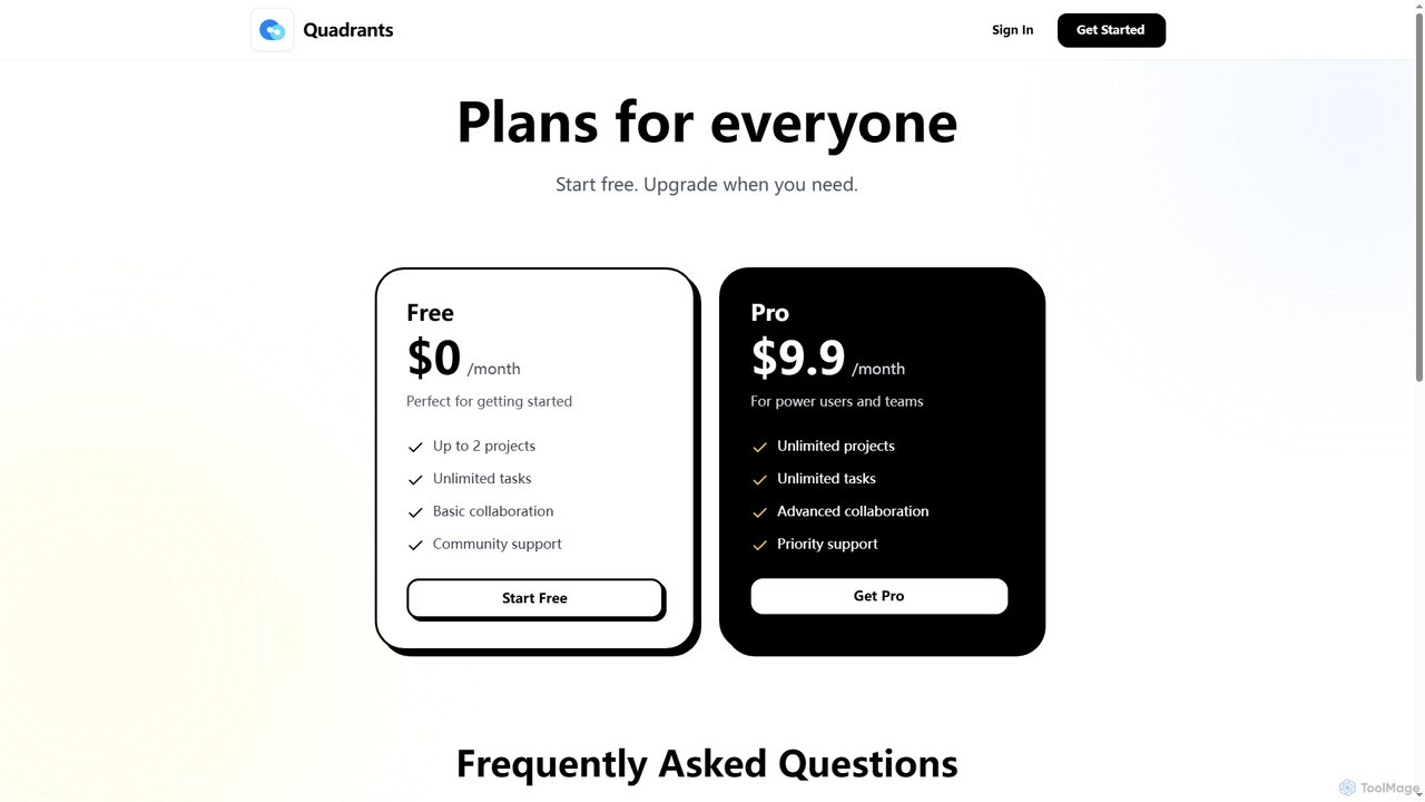 Quadrants: AI Task Manager for Quadrants
