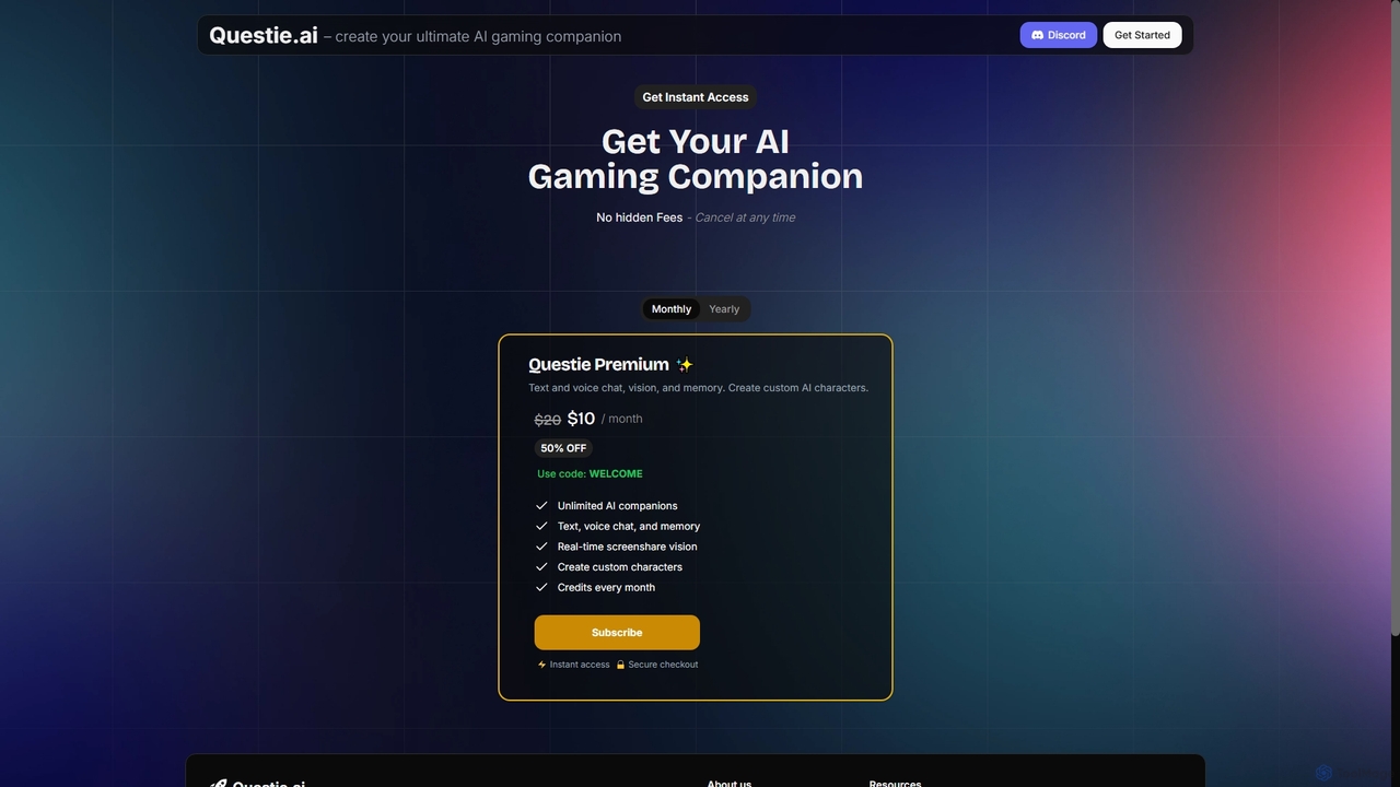 Questie.ai Pricing | Questie.ai for Questie