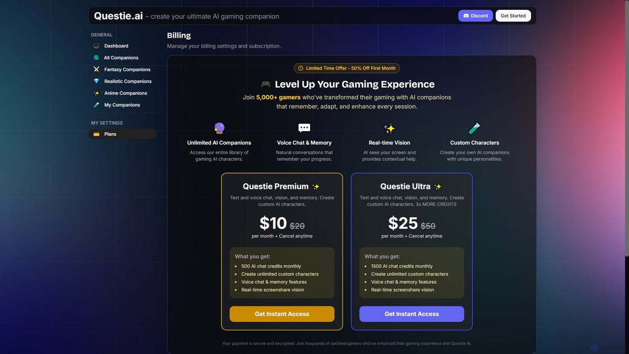 Questie.ai - AI Companions for Gaming and Roleplay Chat for Questie