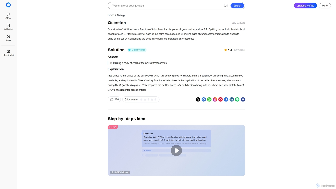 question 3 of 10 what is one function of | Question AI for Question AI