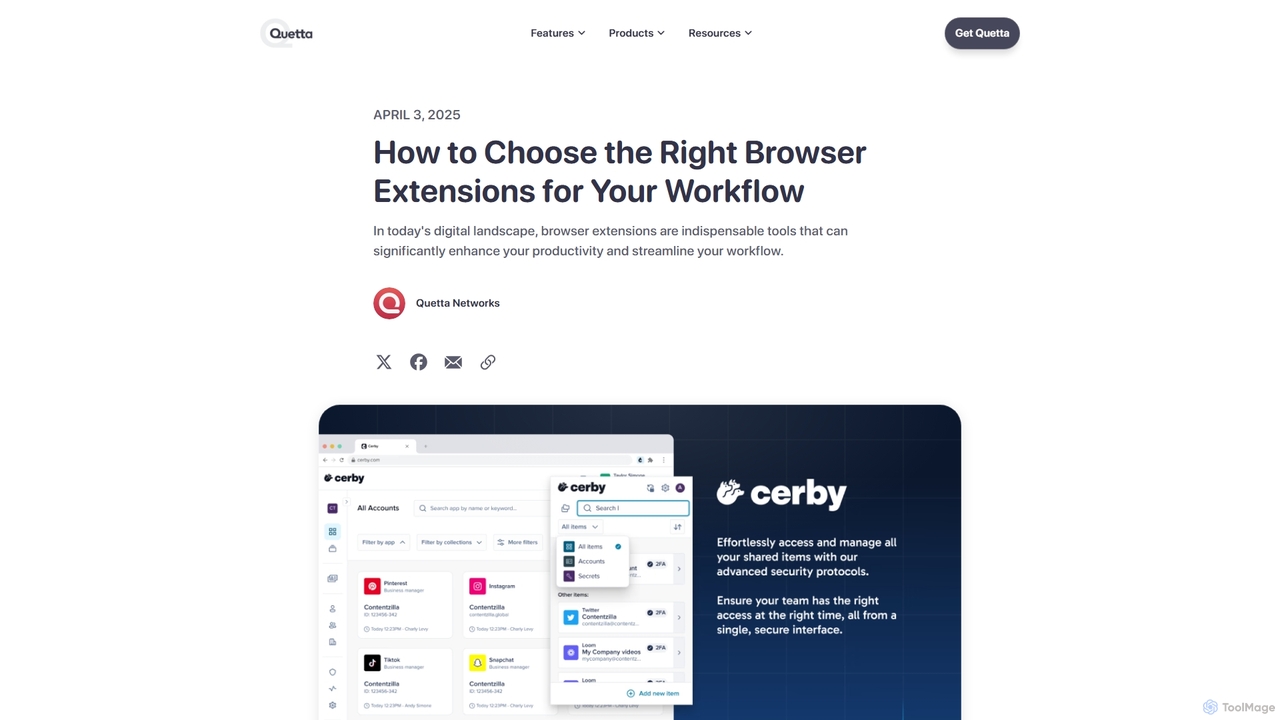 How to Choose the Right Browser Extensions for Your Workflow - Quetta for Quetta