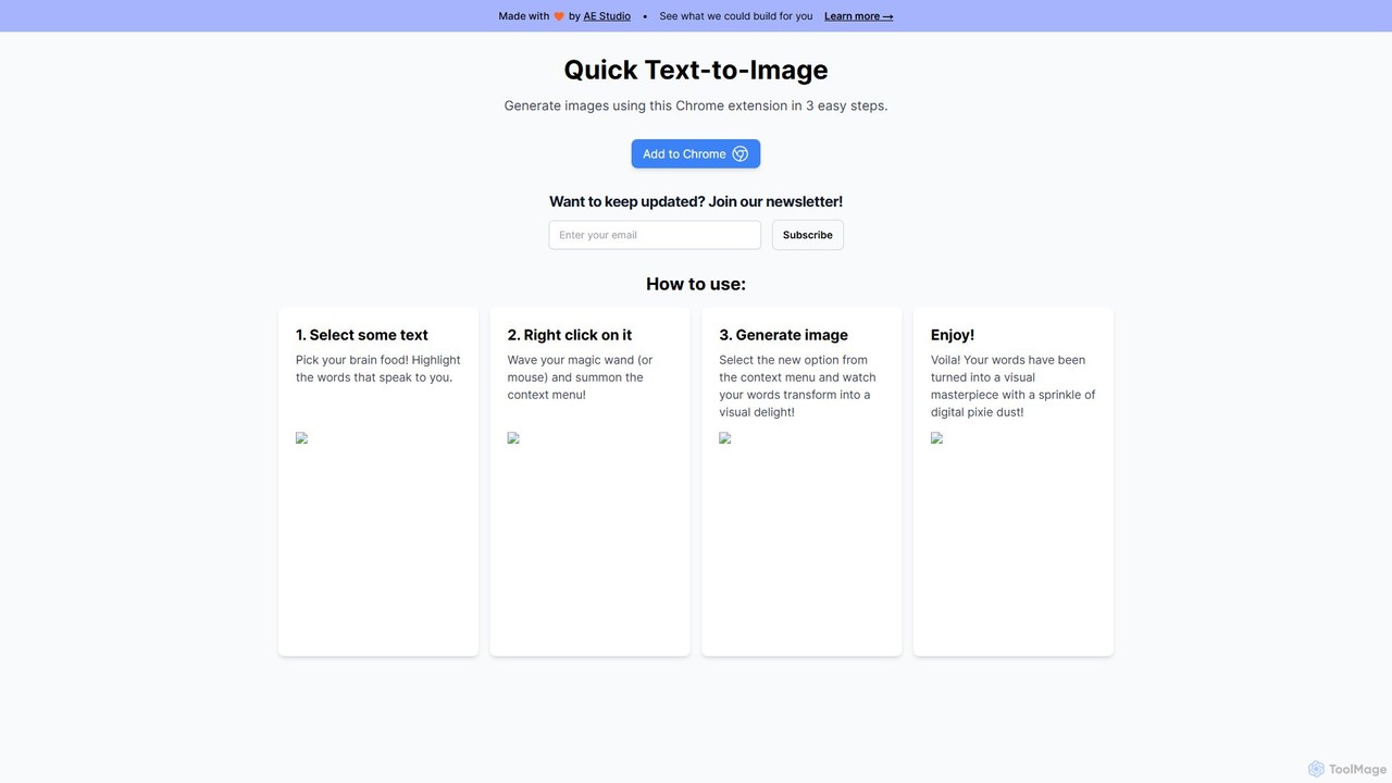 Quick Text-to-Image