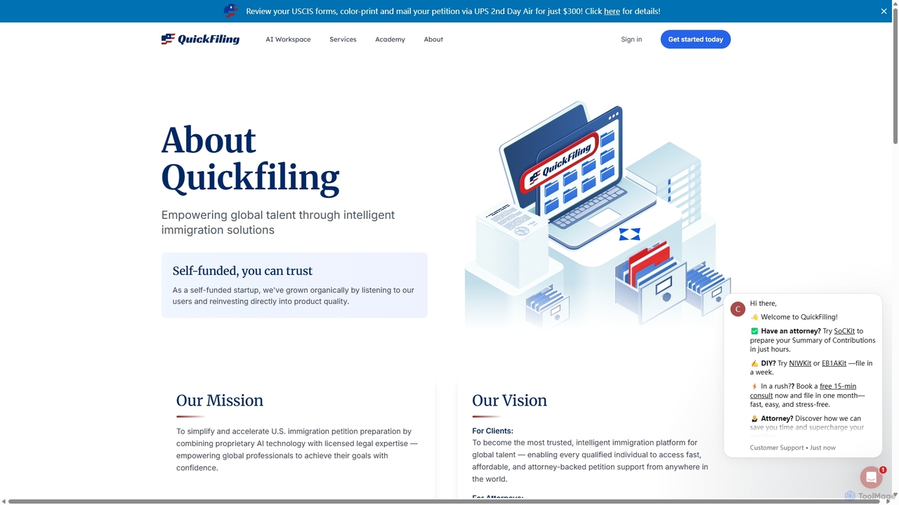 About - Quick-filing for Quickfiling