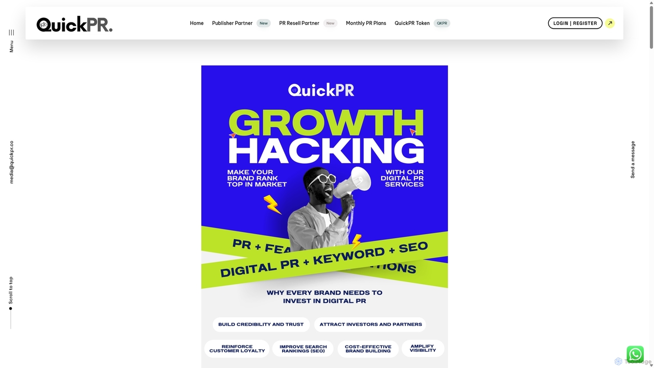 QuickPR Monthly Plans (INR) - QuickPR for QuickPR