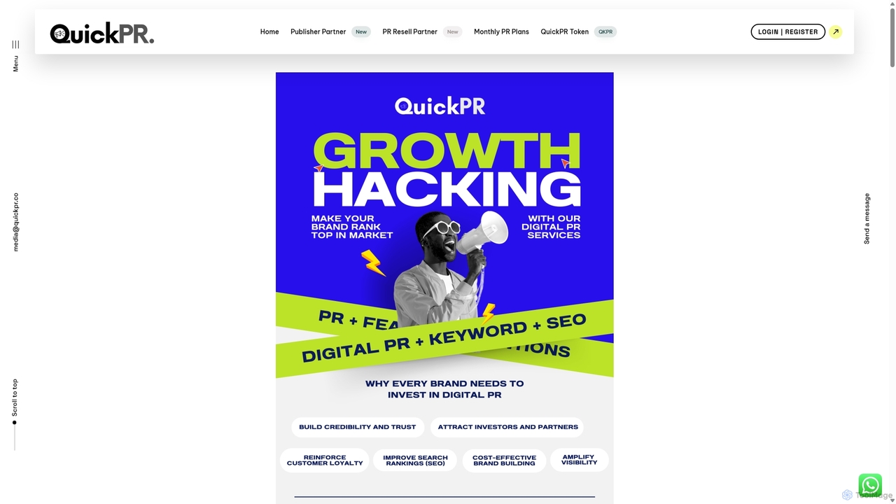 QuickPR Monthly Plans (USD)  - QuickPR for QuickPR