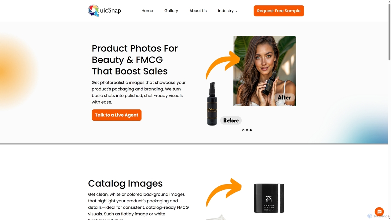Beauty & FMCG - QuicSnap - Product Photography Services for QuicSnap