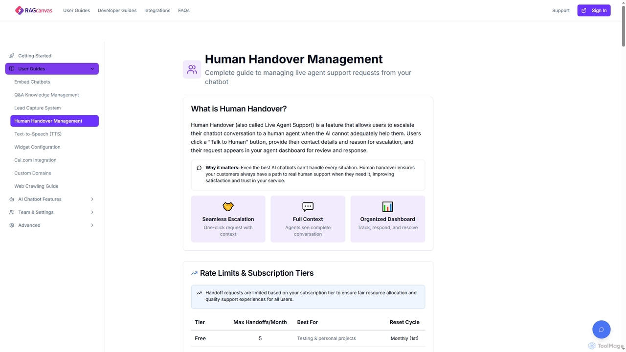 RAGcanvas - AI-Powered Chatbot Builder | Enterprise RAG Technology for RAGcanvas