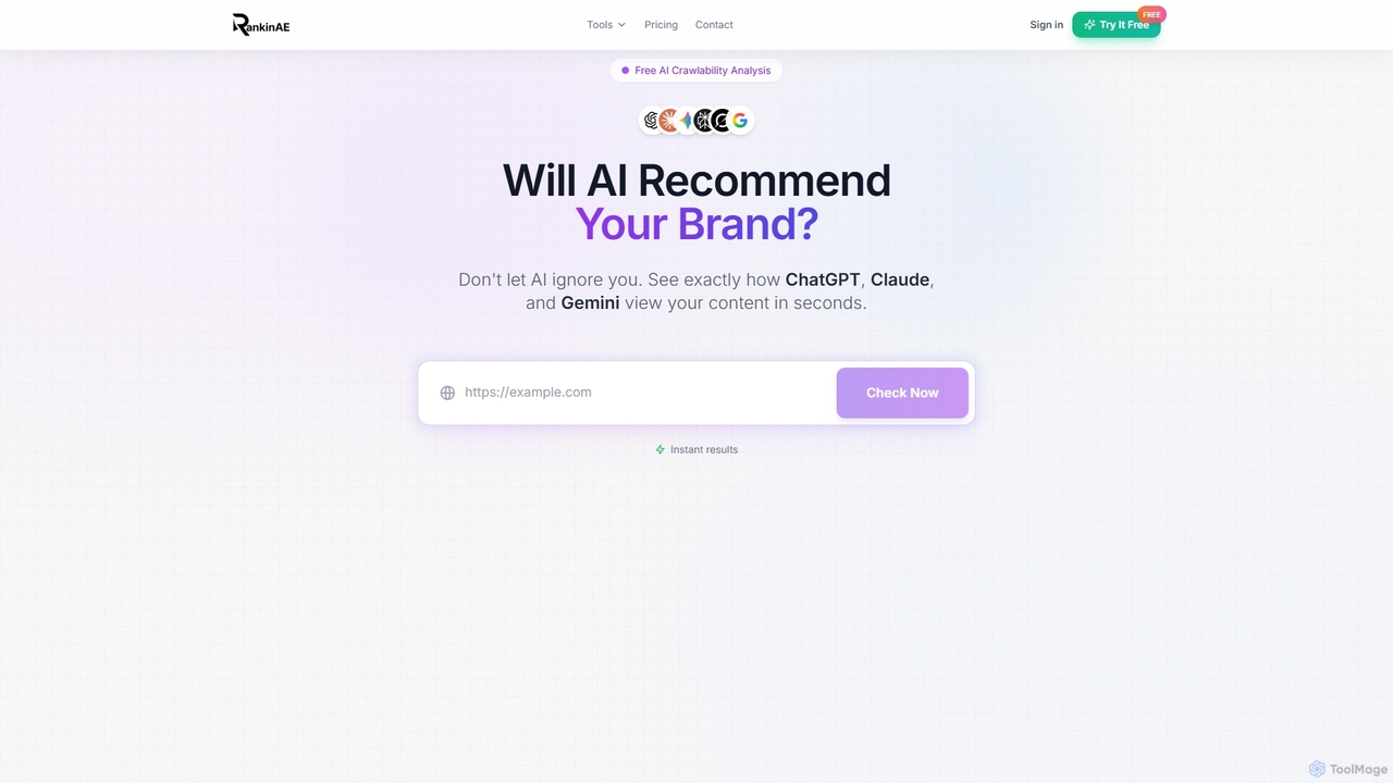 Free AI Crawlability Checker | RankinAE for RankinAE