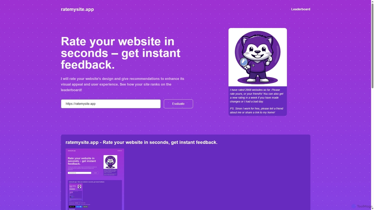 Ratemysite.app