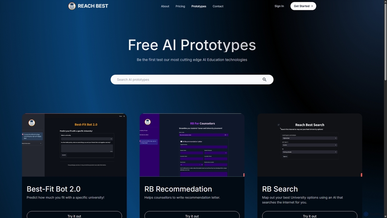 Reach Best - AI for Researching and Applying to Colleges for Reachbest
