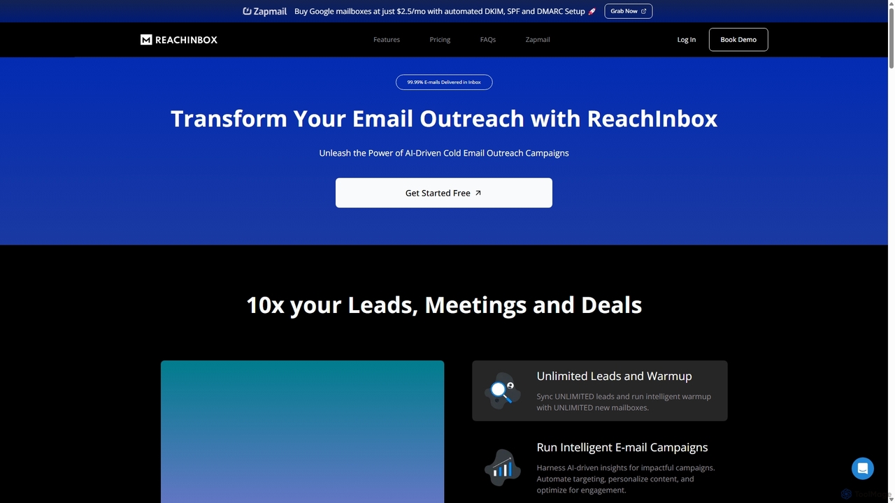 ReachInbox Features for ReachInbox