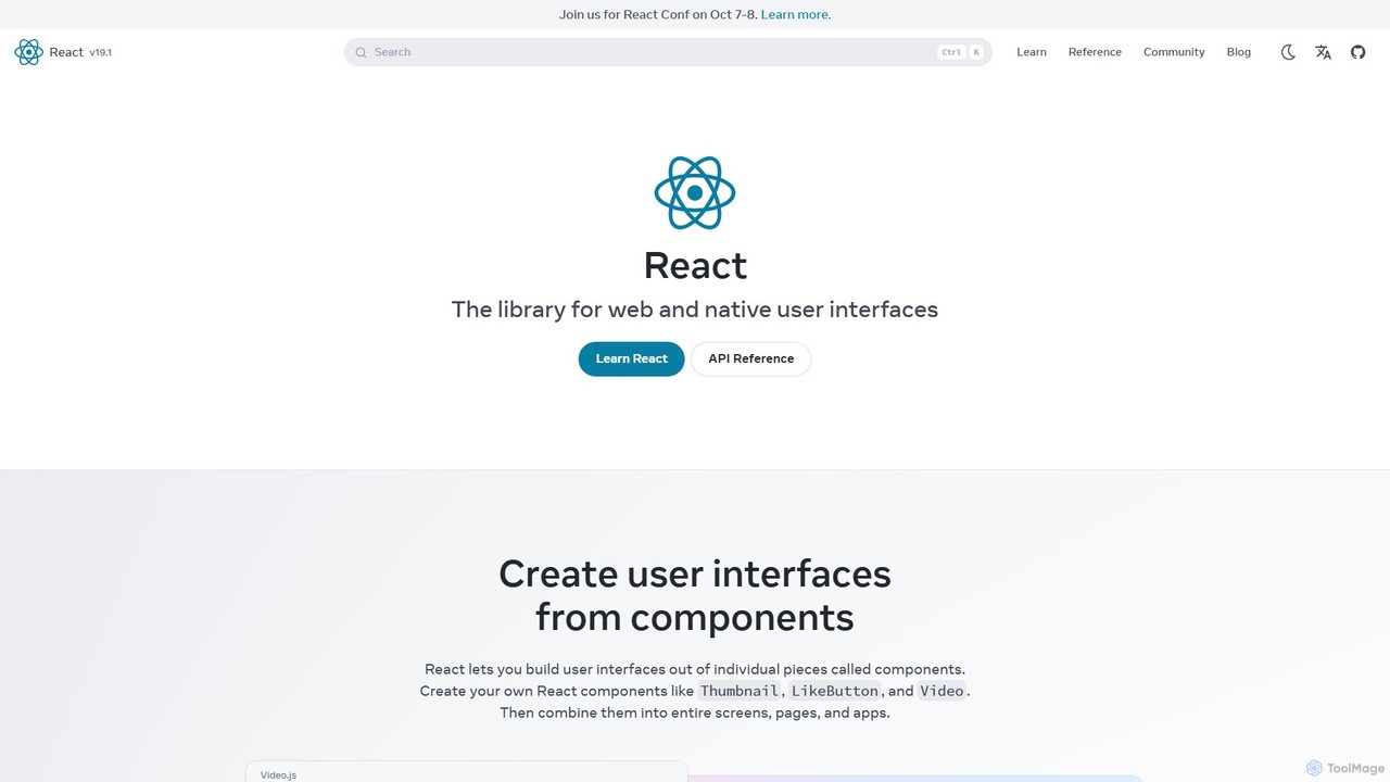 React