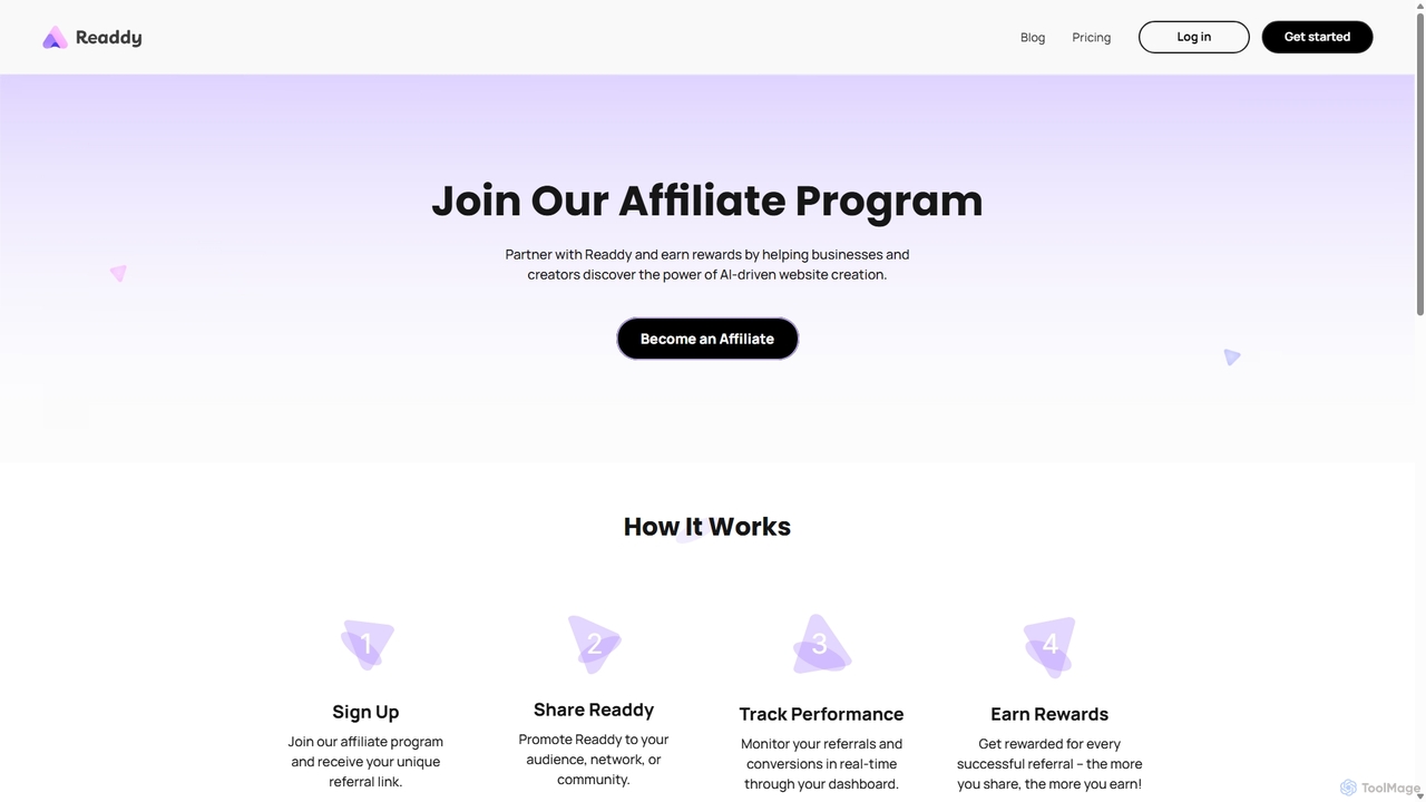 Readdy Affiliate Program | Join Our Affiliate Program for Readdy