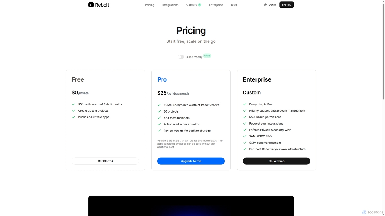 Pricing · Rebolt for Rebolt