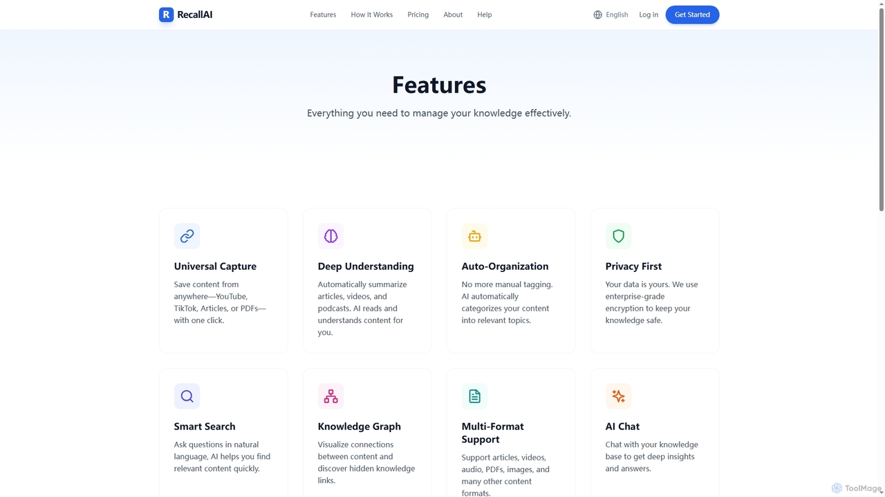 RecallAI - Your Personal AI Knowledge Base | Capture, Organize & Recall for RecallAI