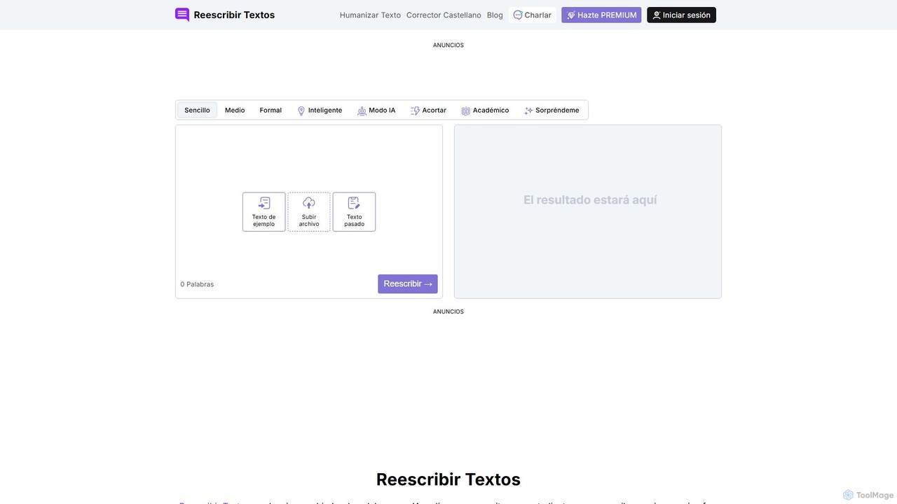 Reescribir Textos