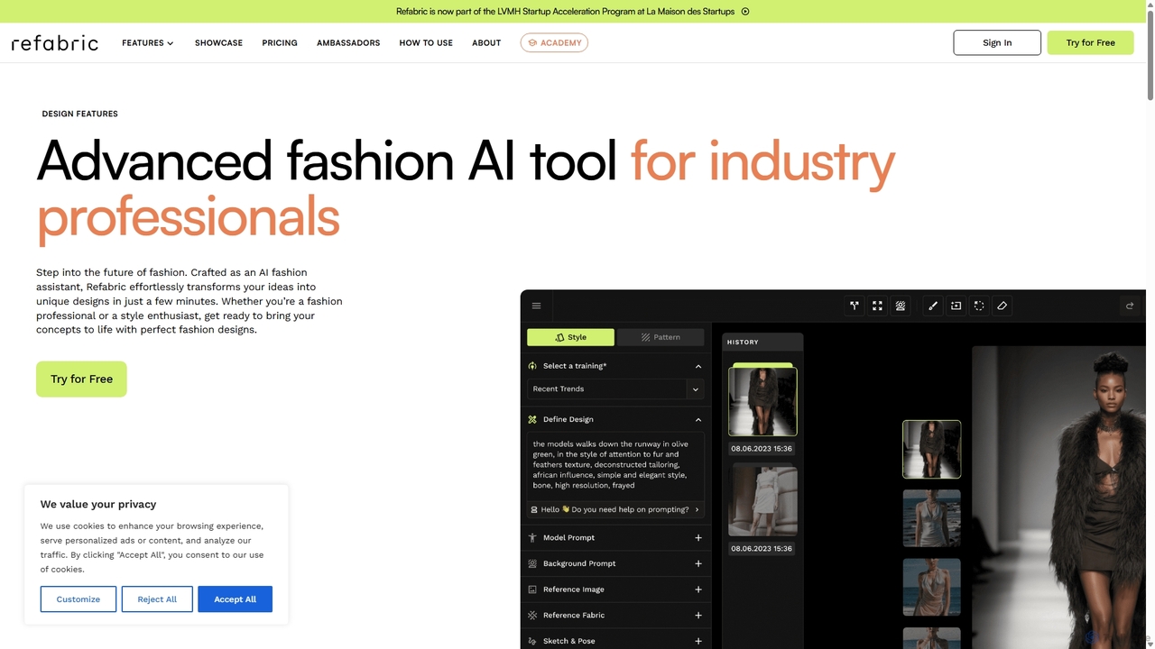 Features for Refabric