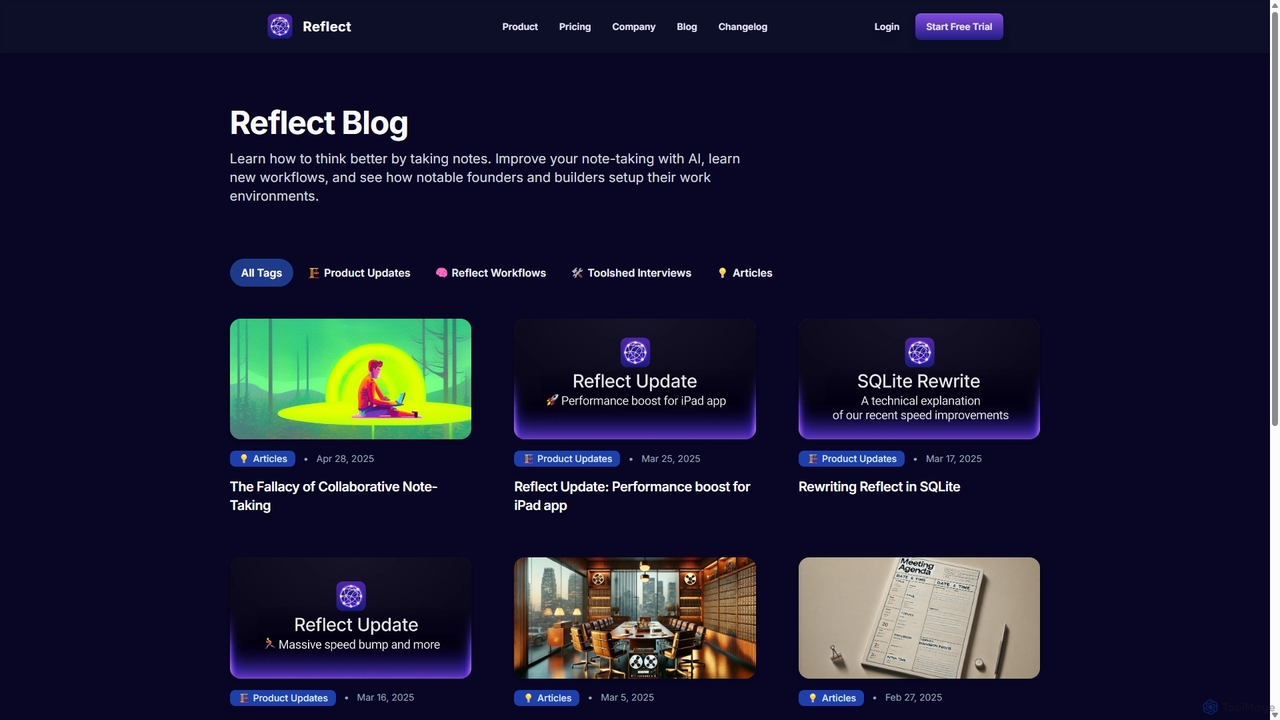 Reflect Blog for Reflect