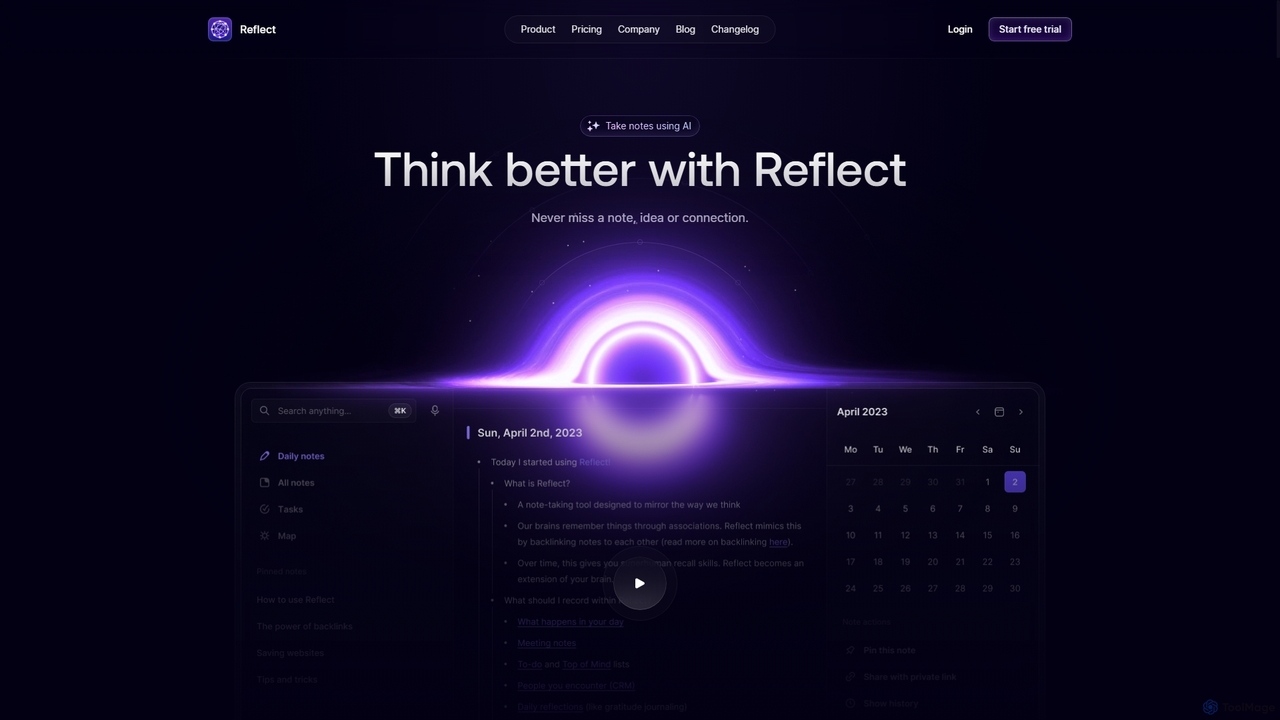Reflect Notes for Reflect