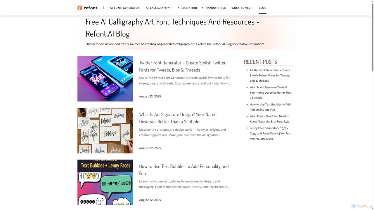 Free AI Calligraphy Art Font Techniques And Resources - Refont.AI Blog for Refont
