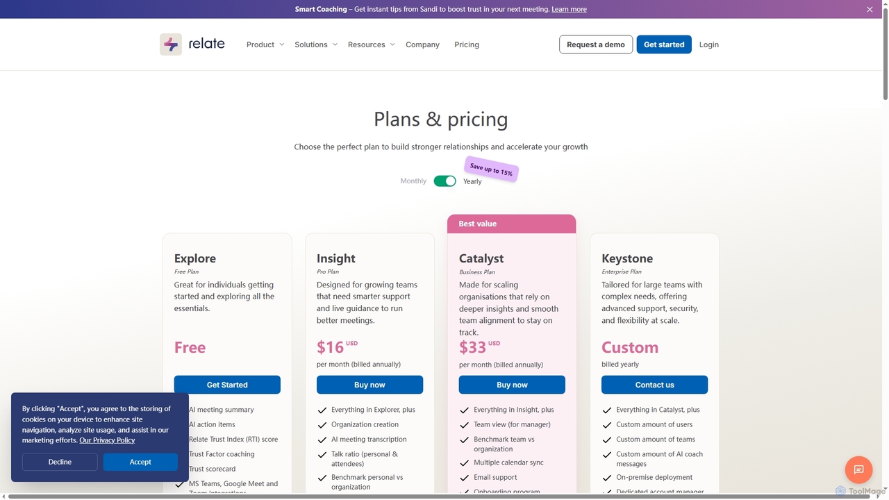 Pricing | Relate for Relate