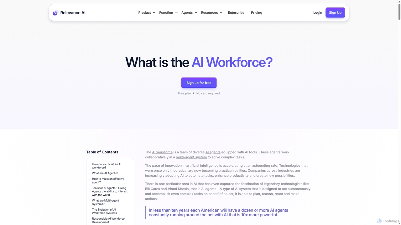 What is the AI Workforce? - Relevance AI for Relevance AI