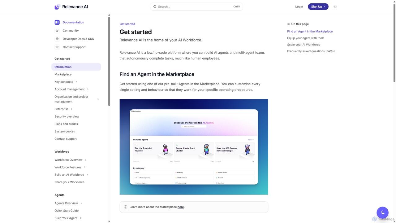Get started - Relevance AI Documentation for Relevance AI