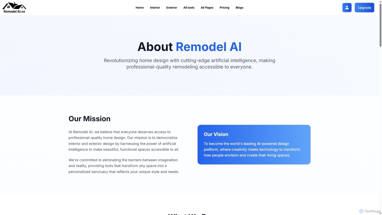 About Us - Remodel AI | Leading AI-Powered Home Design Platform for Remodel AI