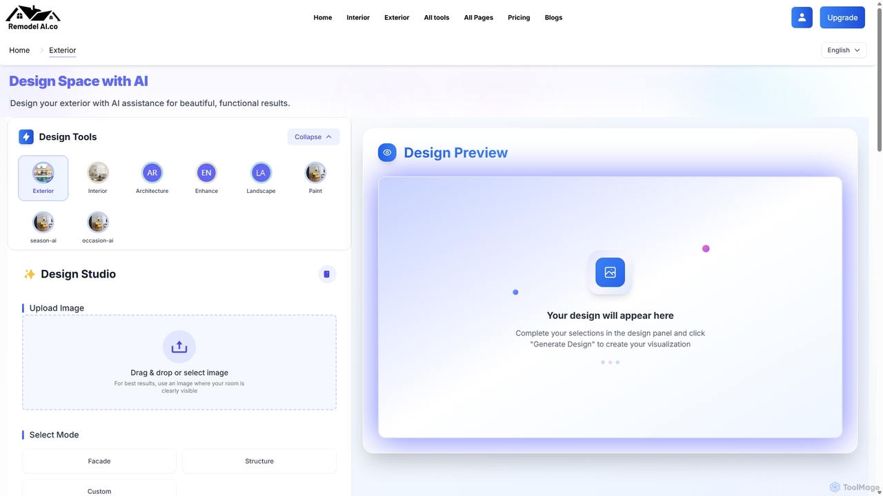 Design Space with AI for Remodel AI