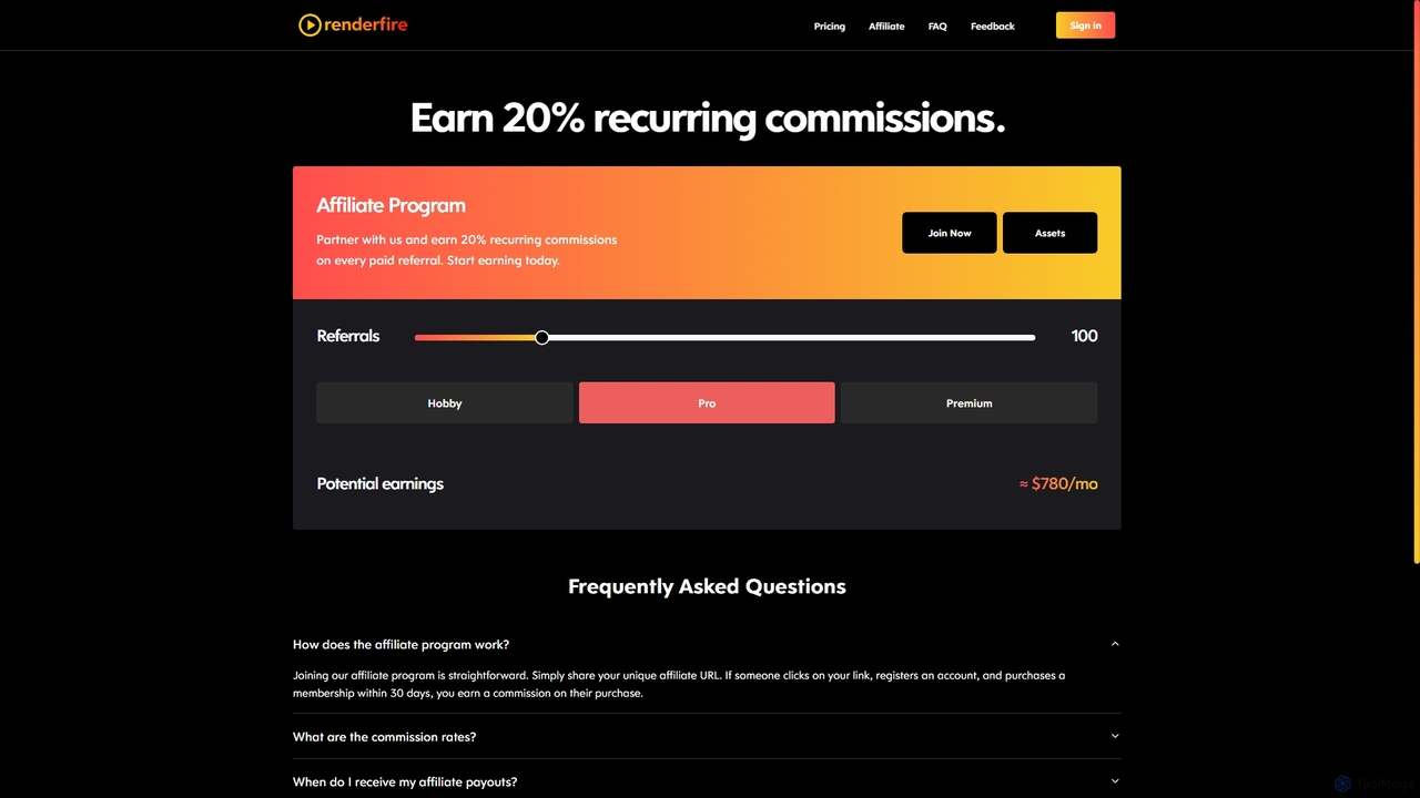Affiliate — Renderfire for Renderfire