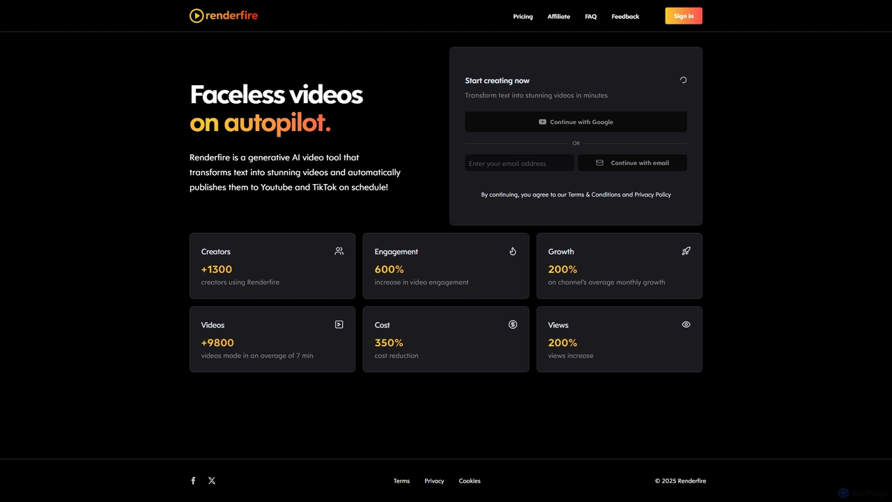 Sign in — Renderfire for Renderfire