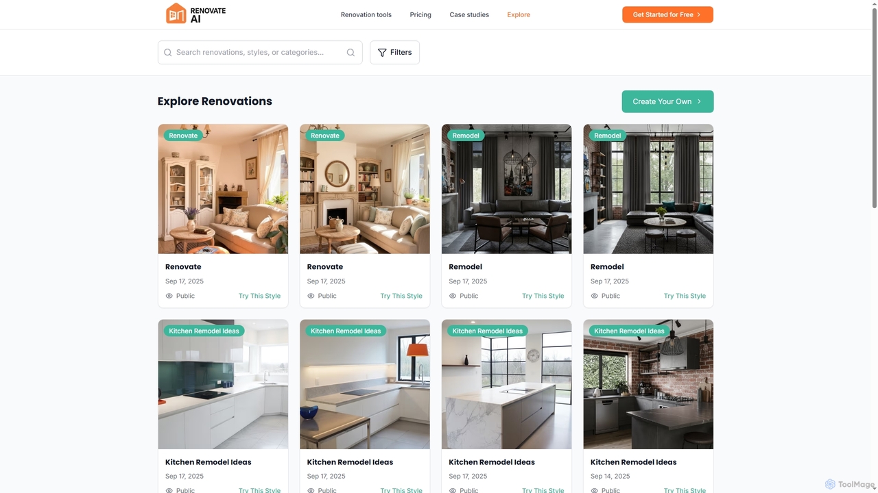 Explore Home Renovations & Interior Design Ideas | RenovateAI for Renovate AI