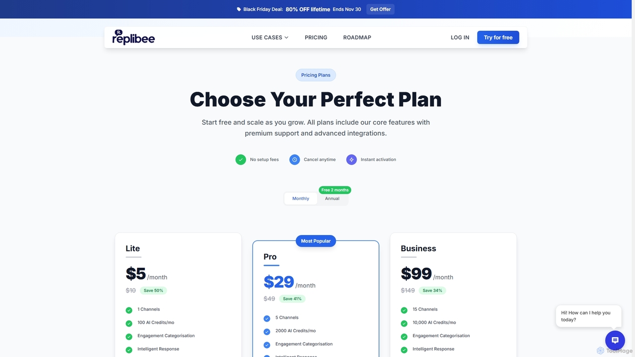 Pricing - RepliBee for RepliBee