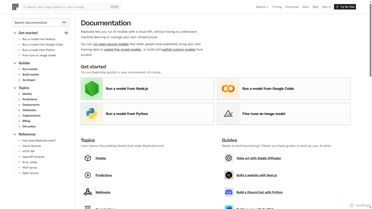 Docs – Replicate for Replicate
