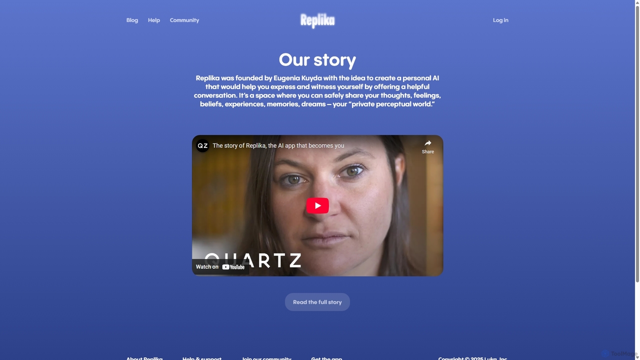 Our story for Replika