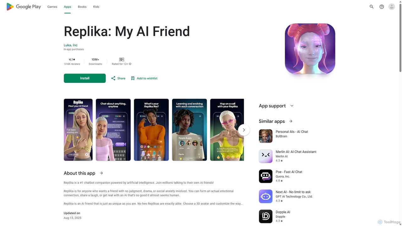 Replika: My AI Friend - Apps on Google Play for Replika