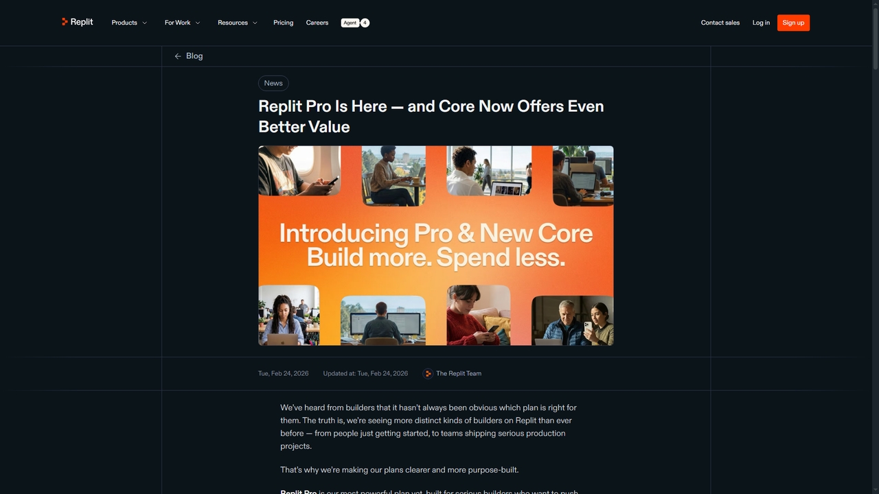 Replit — Replit Pro Is Here — and Core Now Offers Even Better Value for Replit