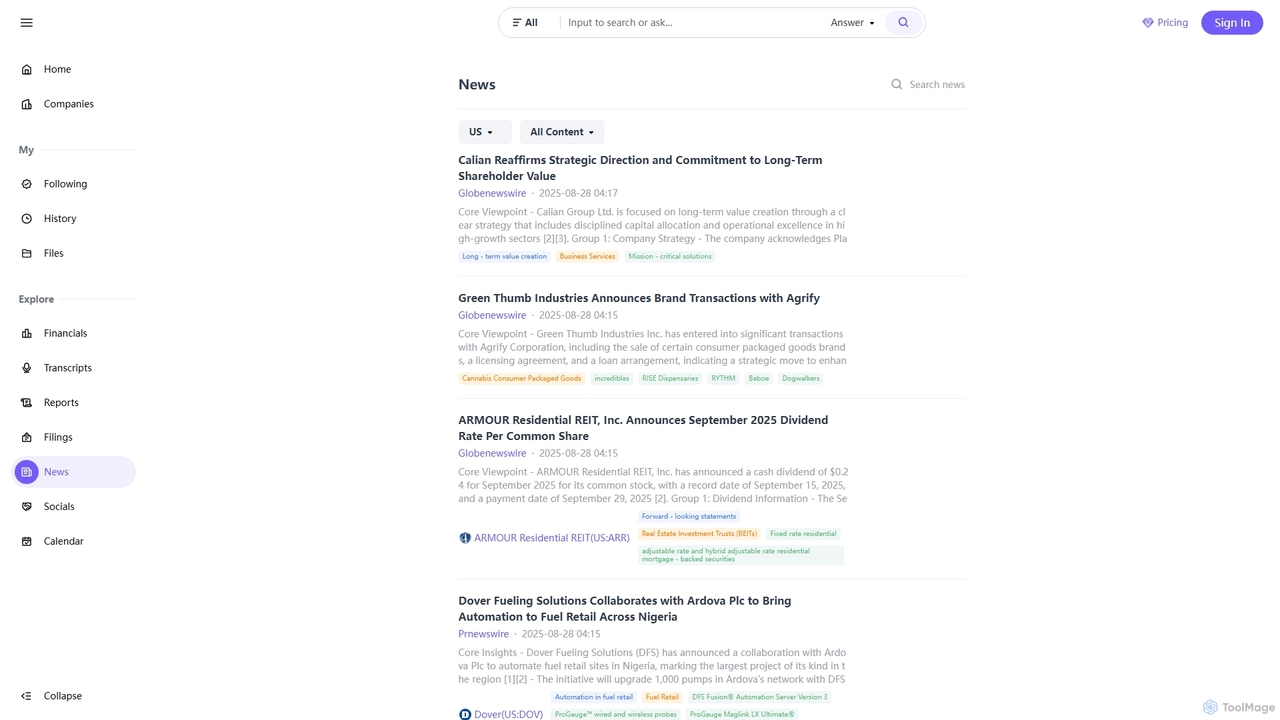 Reportify - AI Platform for Investment Research for Reportify
