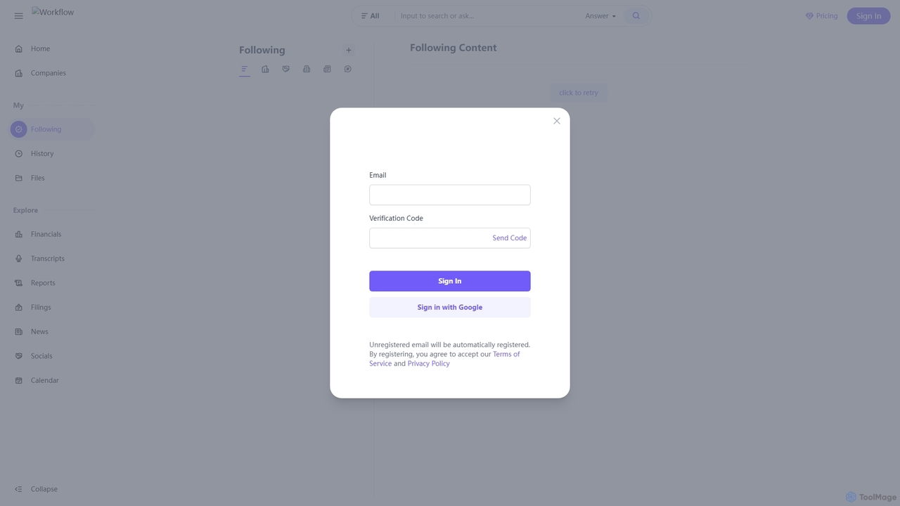 Reportify - AI Platform for Investment Research for Reportify